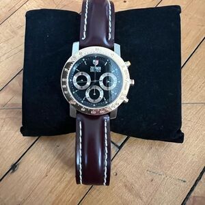 Zeitner Arctica Brown Leather Strap Watch